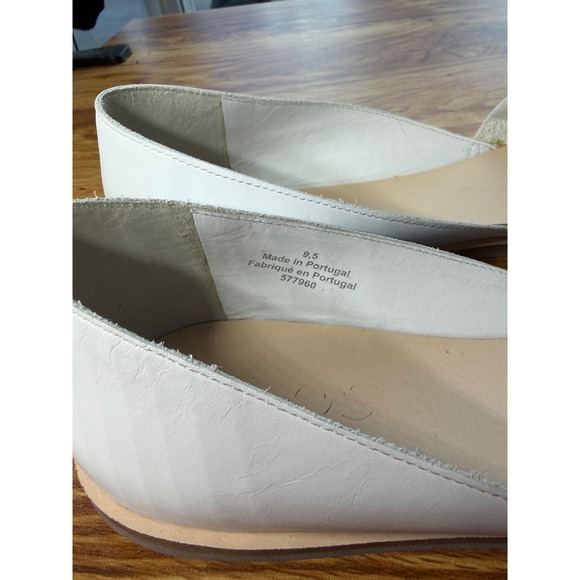 COS Women's White Leather Moccasins Flats Sz 9.5 - Picture 12 of 12